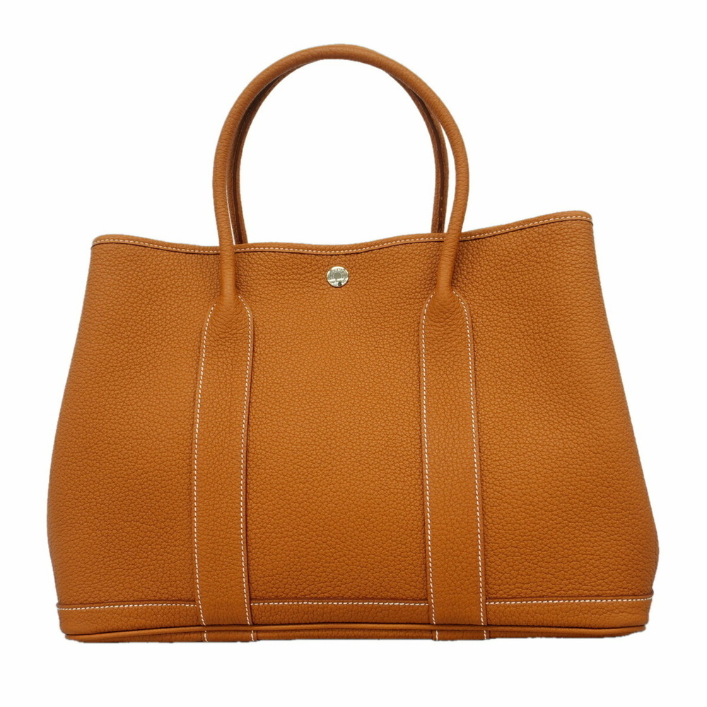 Hermes Garden PM Tote Bag in Negonda Gold with X Stamp (Women's)
